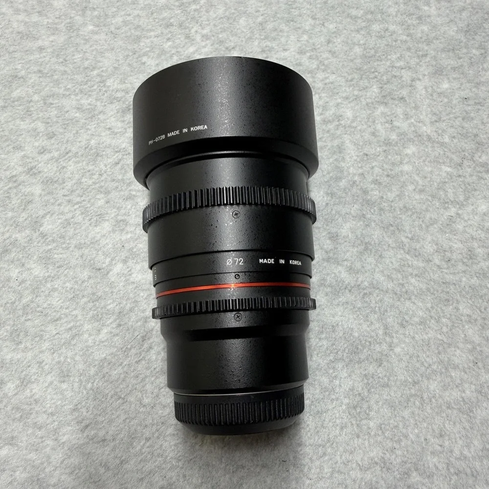 Rokinon 85mm T1.5 AS IF UMC Cine Lens Canon EF Manual Focus 72mm Made IKorea